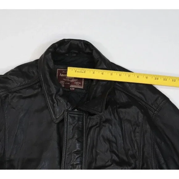 American Classics Leather Jacket Mens XL Colebrook Bomber Vintage Zip